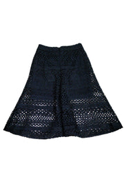 Current Boutique-Nicholas - Navy Braided Lace Skirt Sz 4