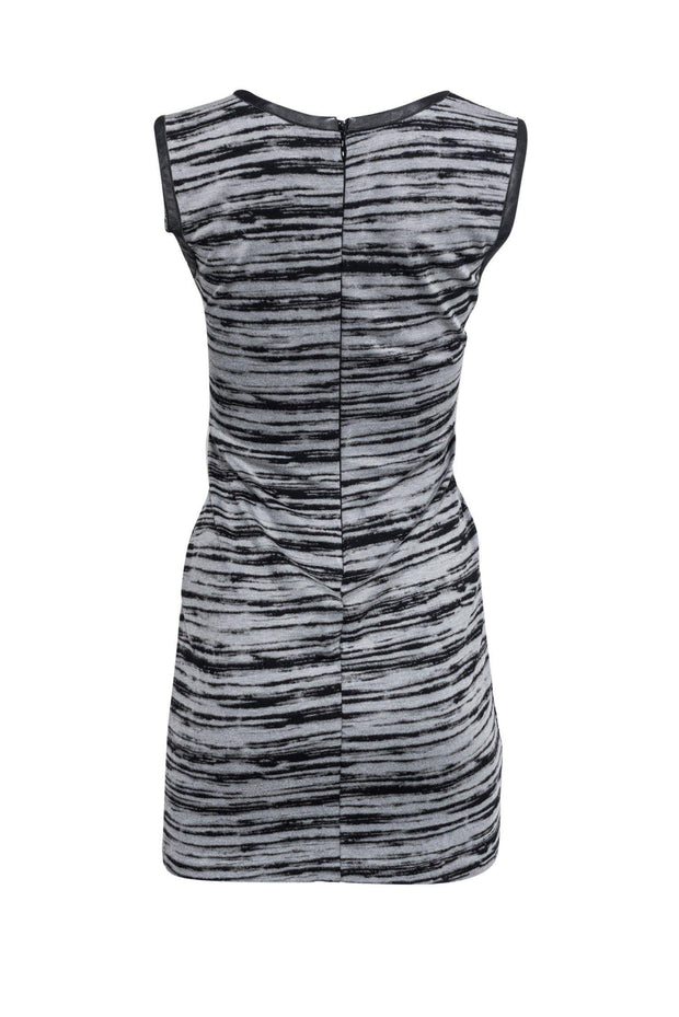 Current Boutique-Nicole Miller Artelier - Gray & Black Striped Dress Sz M