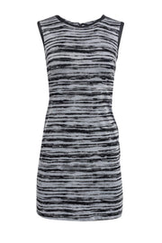 Current Boutique-Nicole Miller Artelier - Gray & Black Striped Dress Sz M