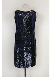 Current Boutique-Nicole Miller - Blue Sequin Dress Sz 2