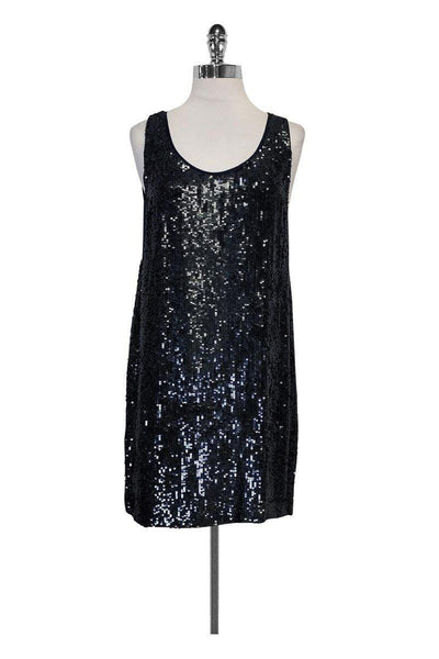 Current Boutique-Nicole Miller - Blue Sequin Dress Sz 2
