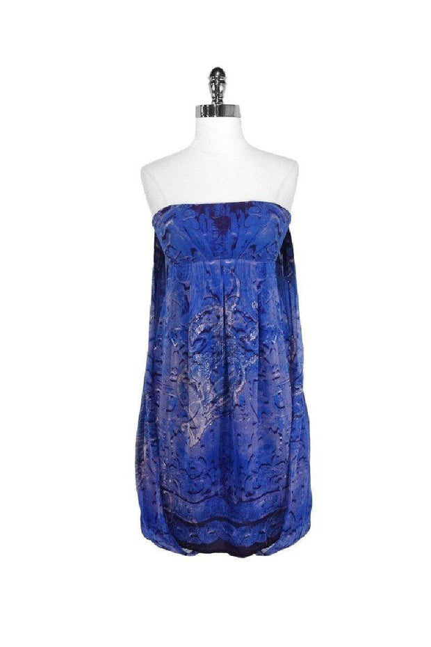 Current Boutique-Nicole Miller Collection - Draped Back Strapless Dress Sz 4