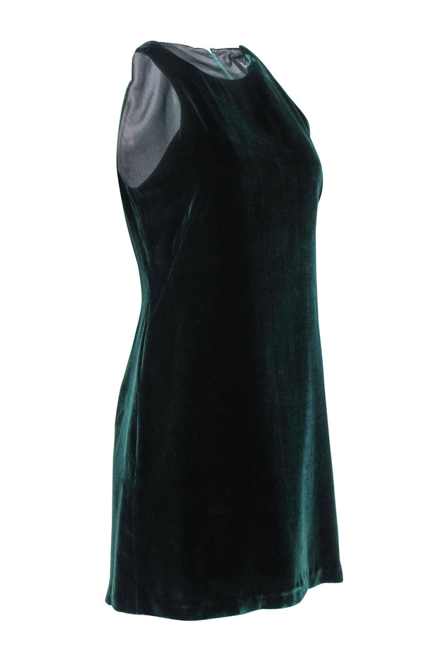 Current Boutique-Nicole Miller - Green Velvet Sleeveless Mini Dress Sz 6