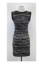 Current Boutique-Nicole Miller - Grey & Black Marbled Sleeveless Dress Sz P