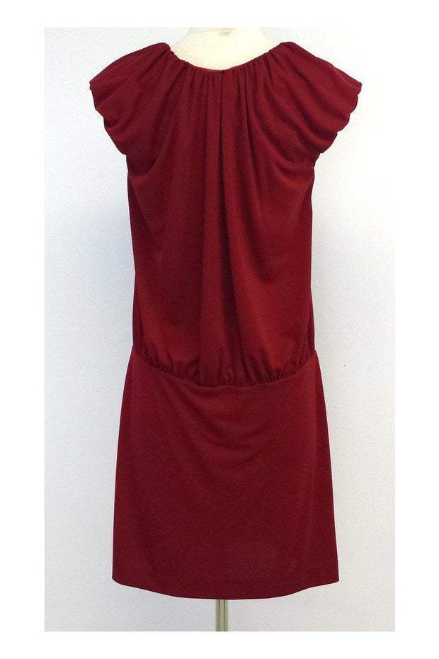 Current Boutique-Nicole Miller - Red Cap Sleeve Dress Sz M