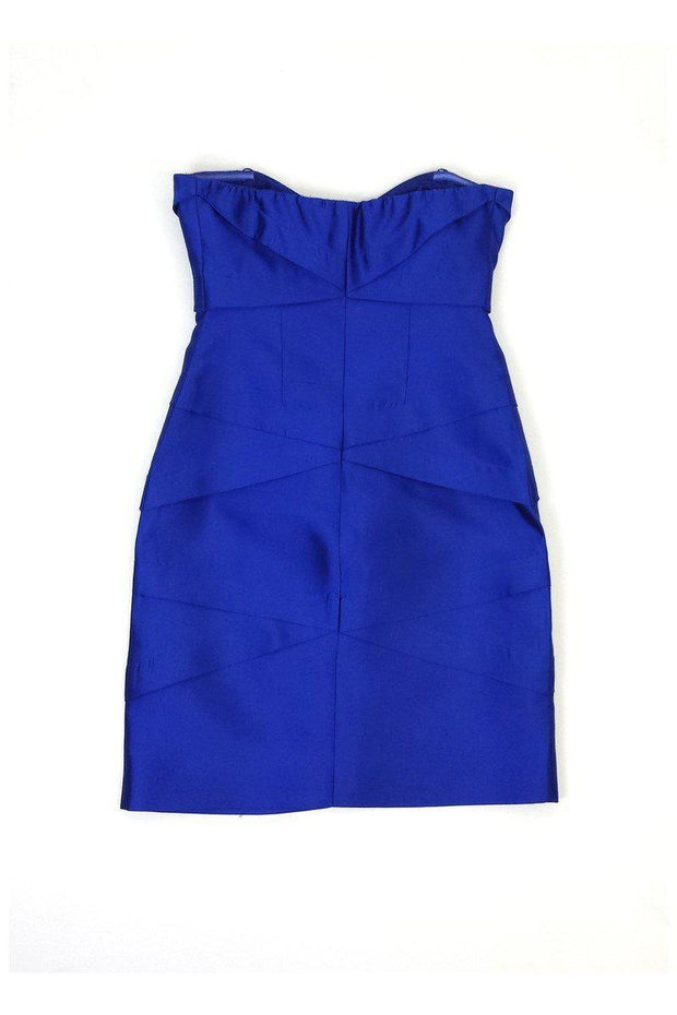 Current Boutique-Nicole Miller - Royal Blue Strapless Dress Sz 4