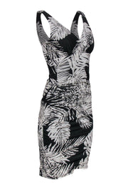 Current Boutique-Nicole Miller - Tropical Print Cotton Blend Sheath Dress Sz 6