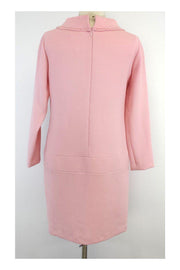 Current Boutique-Nicoletta Varese - Pink Wool Long Sleeve Shift Dress Sz 8