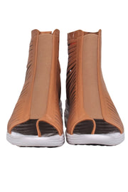 Current Boutique-Nike - Tan Laser Cut Wedge Sandals Sz 9