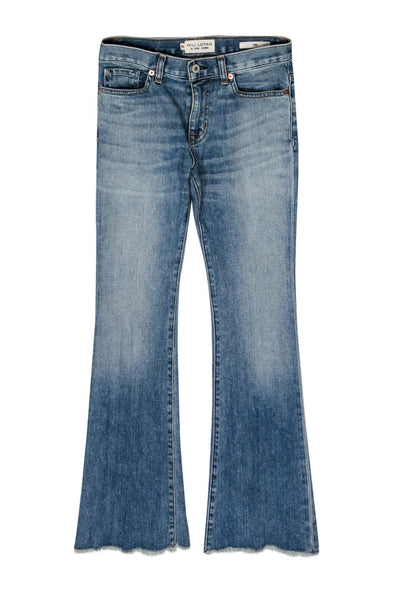 Current Boutique-Nili Lotan - Light Wash Cropped Flare Jeans Sz 24