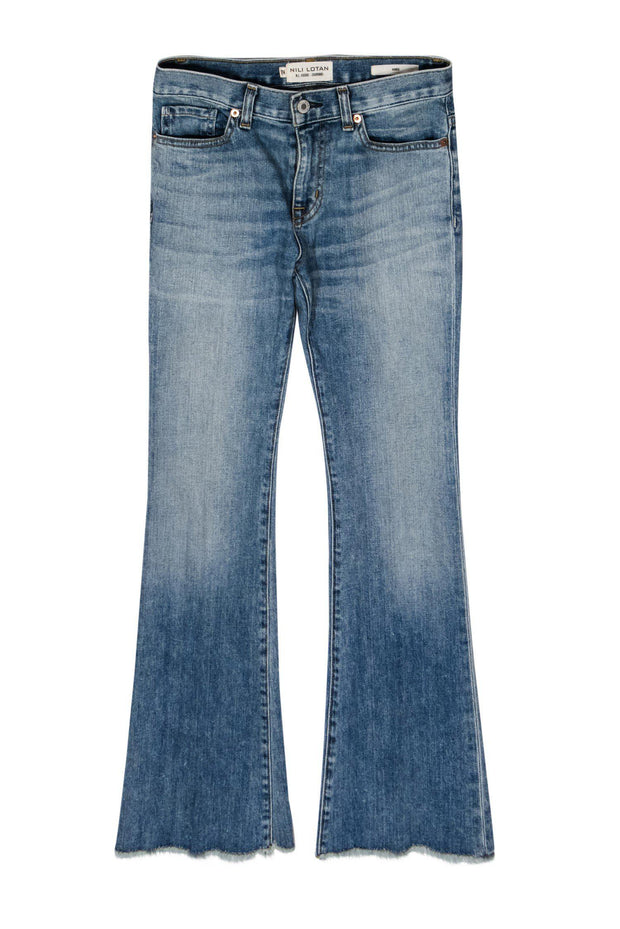 Current Boutique-Nili Lotan - Light Wash Cropped Flare Jeans Sz 24