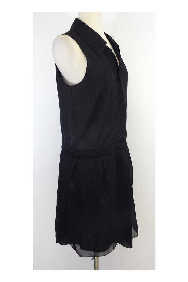 Current Boutique-Nina Ricci - Black Silk Sleeveless Dress Sz 8