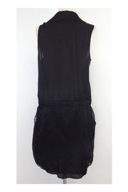Current Boutique-Nina Ricci - Black Silk Sleeveless Dress Sz 8