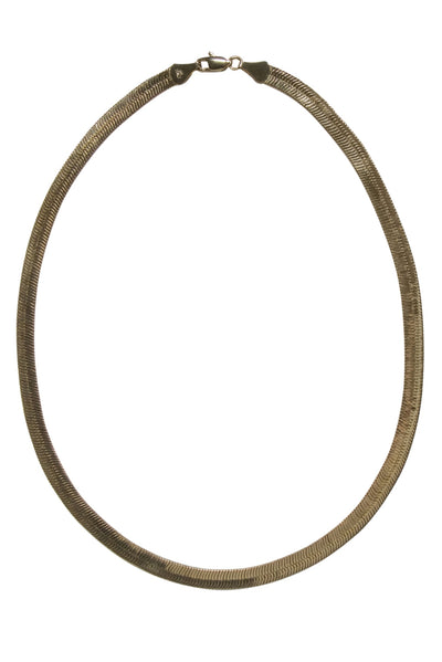 Current Boutique-No Label - 14k Gold Herringbone Necklace