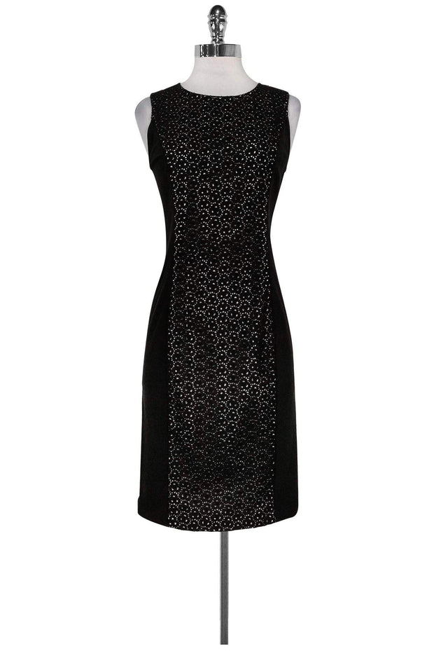 Current Boutique-Nougat London - Black Broderie Anglaise Dress Sz 4
