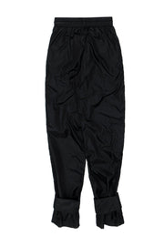 Current Boutique-Off-White - Black Nylon Joggers w/ Ankle Straps Sz XS
