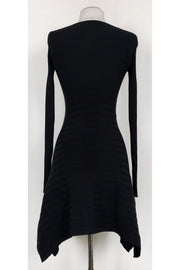 Current Boutique-Opening Ceremony - Black Ribbed Flared Dress Sz XS