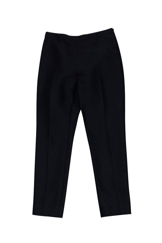 Current Boutique-Oscar de la Renta - Black Silk Pants Sz 8