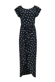 Current Boutique-Oscar de la Renta - Vintage Black & White Polka Dot Maxi Dress Sz 4