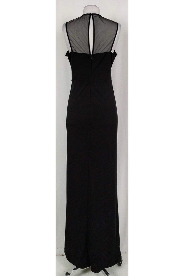 Current Boutique-Parker Black - Black Draped Gown Sz 6