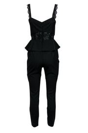 Current Boutique-Parker - Black Jumpsuit w/ Flounce Waist Sz 2