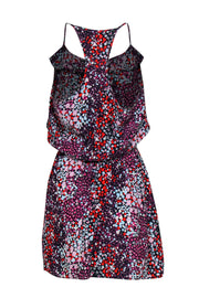 Current Boutique-Parker - Black, Red & Blue Floral Speckled Dress Sz M