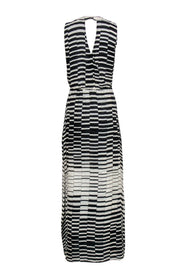 Current Boutique-Parker - Black & White Geometric Striped Sleeveless Maxi Dress Sz XS
