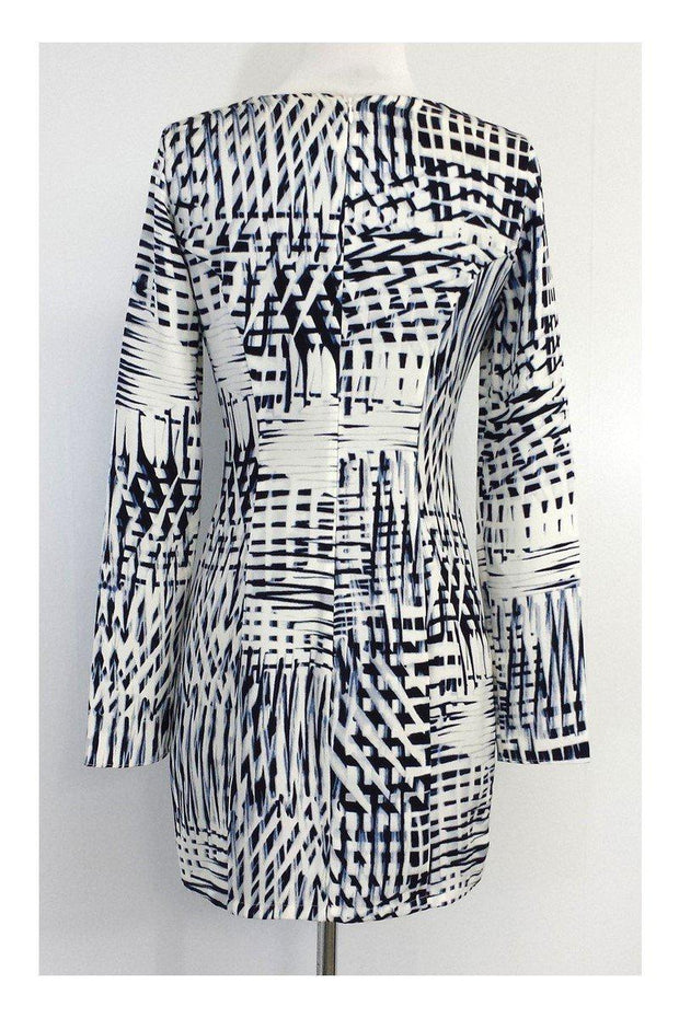 Current Boutique-Parker - Blue & White Print Long Sleeve Dress Sz S
