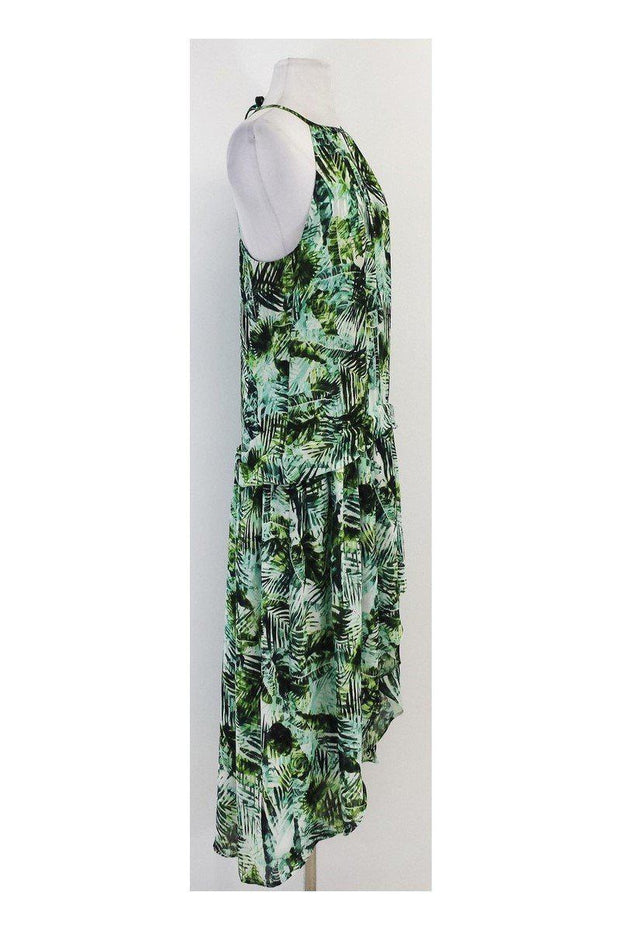 Current Boutique-Parker - Green Tropical Print Maxi Dress Sz S