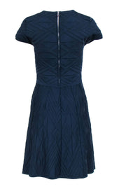 Current Boutique-Parker - Navy Short Sleeve Fit & Flare Dress Sz M
