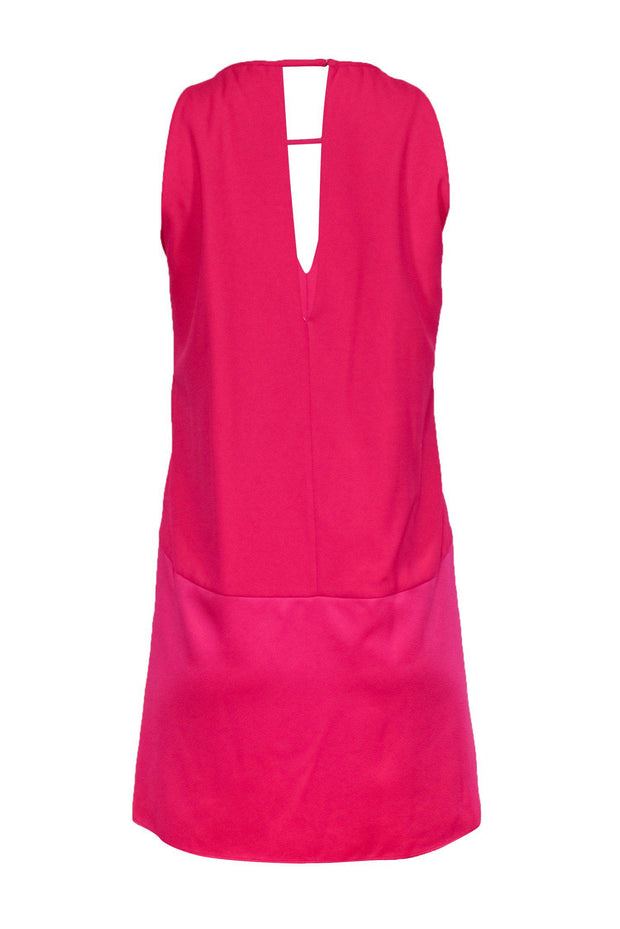 Current Boutique-Parker - Neon Pink Keyhole Neckline Shift Dress Sz M
