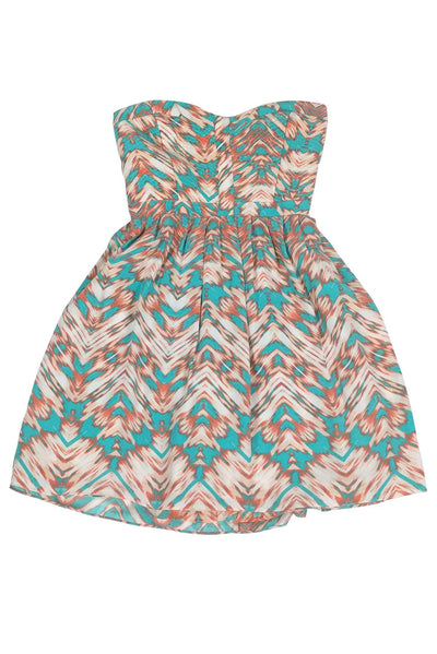 Current Boutique-Parker - Pastel Silk Printed Dress Sz S