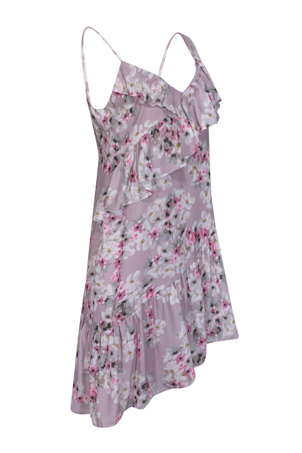 Current Boutique-Parker - Pink Floral Ruffle Dress Sz M