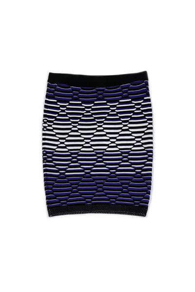 Current Boutique-Parker - Royal Blue, White & Black Skirt Sz XS