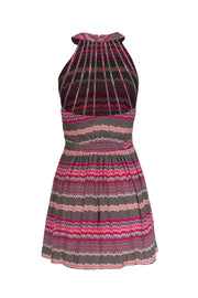 Current Boutique-Parker - Taupe Dress w/ Chevron & Strappy Back Sz XS