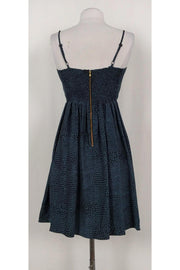 Current Boutique-Parker - Teal & Black Silk Dress Sz M