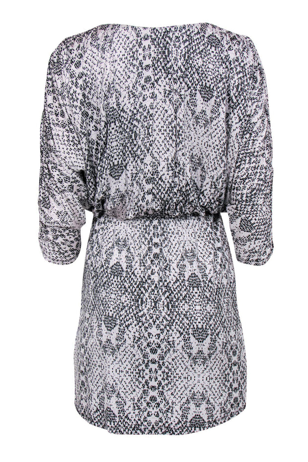 Current Boutique-Parker - White & Black Speckled Faux Wrap Dress Sz XS