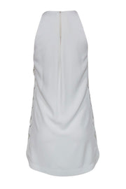Current Boutique-Parker - White Lace-Up Side Shift Dress Sz XS