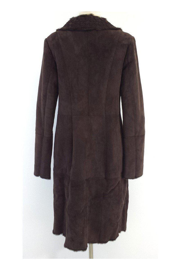 Current Boutique-Pasha Veneto - Brown Lambskin & Shearling Fur Coat Sz L