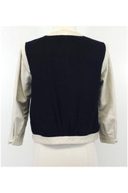 Current Boutique-Patterson J. Kincaid - Silk & Leather Ava Cropped Jacket Sz M