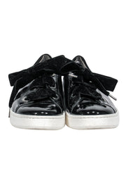 Current Boutique-Paul Green - Black Patent Leather Sneakers w/ Velvet Laces Sz 7