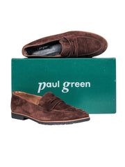 Current Boutique-Paul Green - Brown Suede Loafers Sz 10
