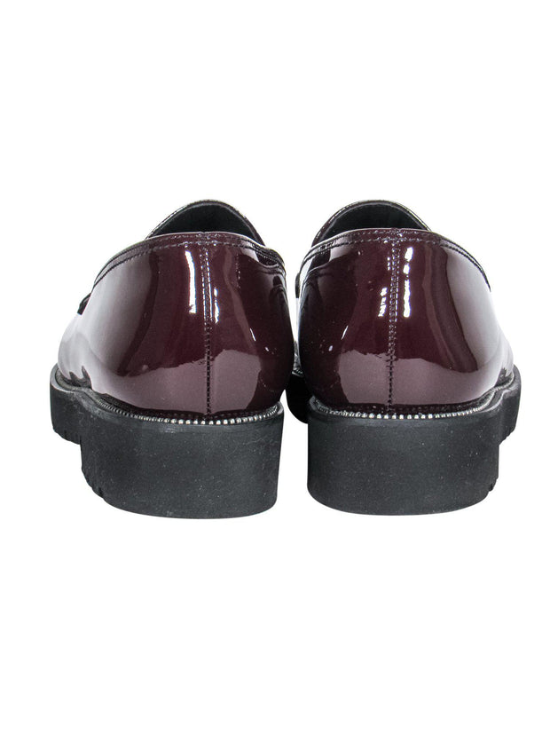 Current Boutique-Paul Green - Burgundy Patent Leather Loafers Sz 10