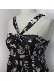 Current Boutique-Paul & Joe - Grey Hawaiian Print Cotton Dress Sz 6