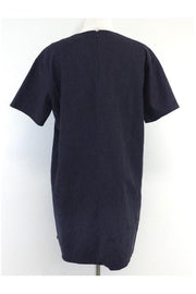 Current Boutique-Paul & Joe Sister - Navy Brocade Short Sleeve Dress Sz 10