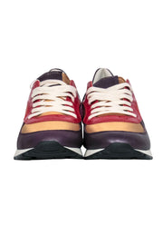 Current Boutique-Philippe Model - Purple & Multicolored Colorblocked “Montecarlo” Sneakers Sz 7