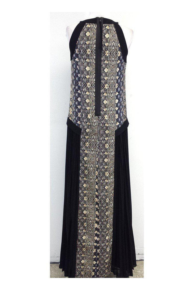 Current Boutique-Philosophy - Black & Snakeskin Print Maxi Dress Sz 2