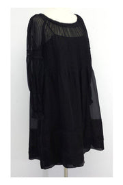 Current Boutique-Philosophy di Alberta Ferretti - Black Silk Dress Sz 6