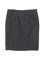 Current Boutique-Philosophy di Alberta Ferretti - Gray Cotton Pencil Skirt Sz 8