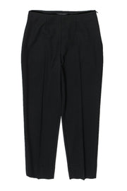 Current Boutique-Piazza Sempione - Black Cropped Wool Trousers Sz 2